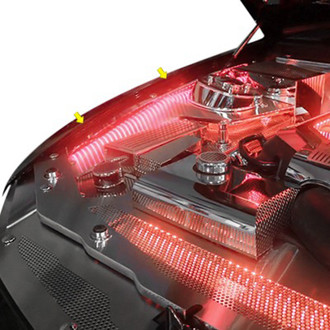 ACC® - Red Illuminated Polished Fender Top Caps