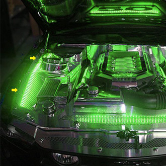 ACC® - Green Illuminated Polished Fender Top Caps