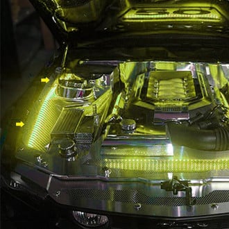 ACC® - Yellow Illuminated Polished Fender Top Caps