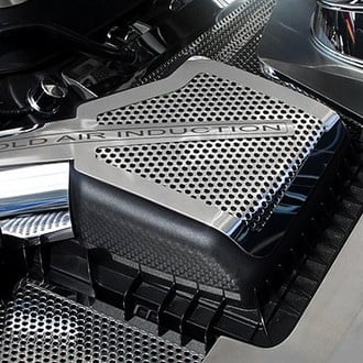 ACC® - Plain Style Polished Air Box Cover with Laser Etched 'Cold Air Induction'