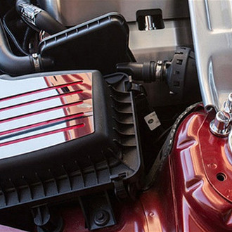 ACC® - Polished Air Box Accent Plate with Red Carbon Fiber Insert