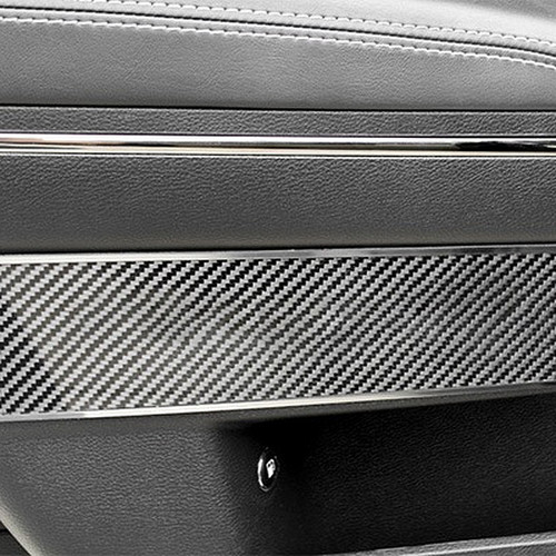 American Car Craft® 331042 Carbon Fiber Front Door Badge Plates w/o Logo