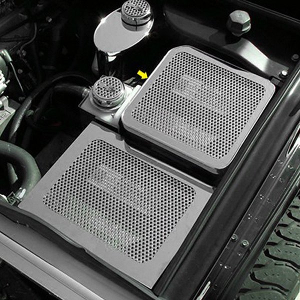 American Car Craft® - Perforated Polished Fuse Box Cover