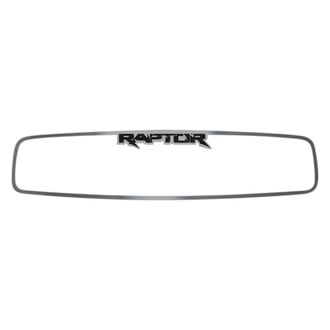 ACC® - Brushed Rear View Mirror Trim with Raptor Logo