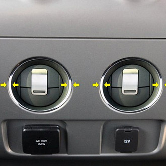 ACC® - Polished Rear A/C Vent Trim Rings