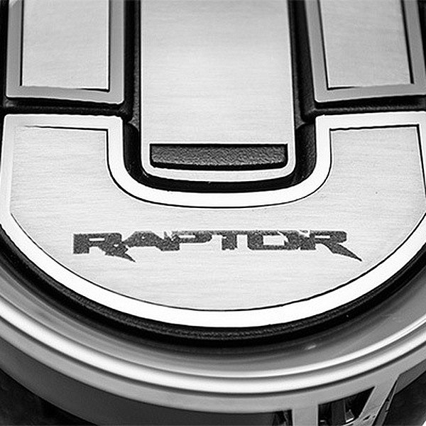 American Car Craft® - Brushed A/C Vent Duct Covers with Raptor Logo