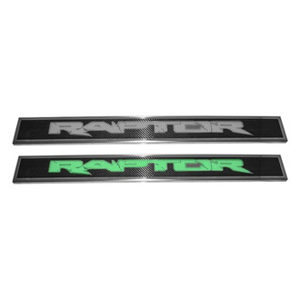 ACC® - Illuminated Polished/Carbon Fiber Front Door Sills with Raptor Logo