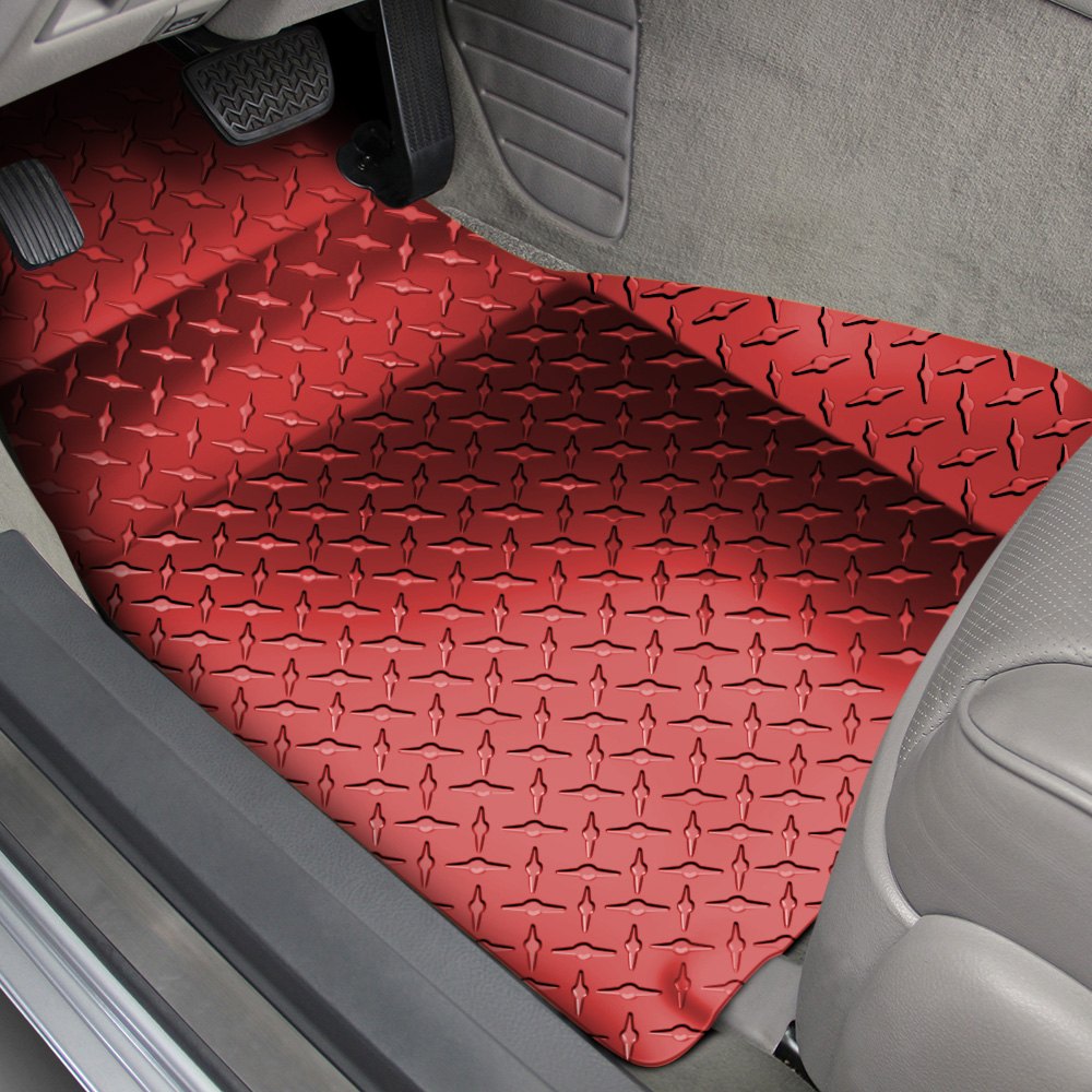 American Car Craft® 271009-RD - 1st Row Red Aluminum Diamond Plate