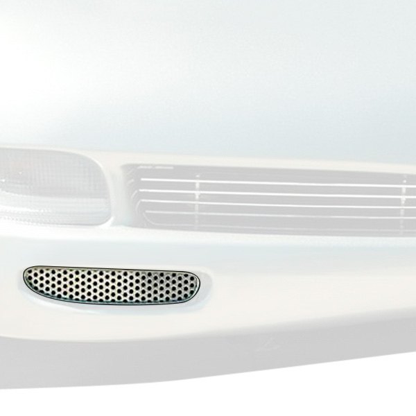 ACC® - 2-Pc Perforated Style Polished CNC Machined Brake Duct Cover Grilles