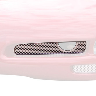 ACC® - 2-Pc Perforated Style Polished CNC Machined Fog Light Grilles