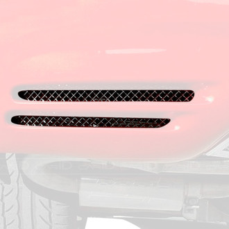 ACC® - 2-Pc Polished Laser Mesh Rear Bumper Grilles