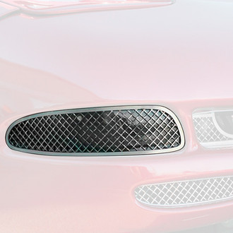 ACC® - 2-Pc Polished Laser Mesh Front Turn Signal Light Grilles