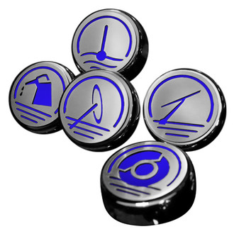 ACC® - Executive Series Dark Blue Solid Fluid Cap Cover Set