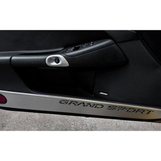 ACC® - GM Licensed Brushed Door Guards with Black Grand Sport Logo