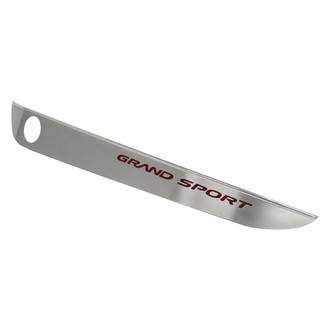 ACC® - GM Licensed Brushed Door Guards with Garnet Red Grand Sport Logo