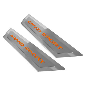 ACC® - Polished Outer Door Sills with Orange Grand Sport Logo