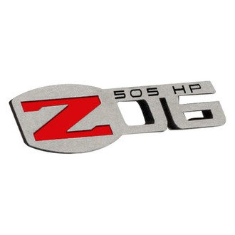ACC® - "Z06 505HP" Polished Exterior Badge Kit
