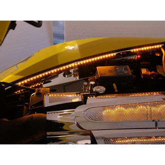 ACC® - Yellow Illuminated Polished Fender Caps
