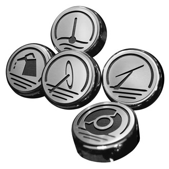 ACC® - Executive Series Brushed Black Solid Cap Cover Set