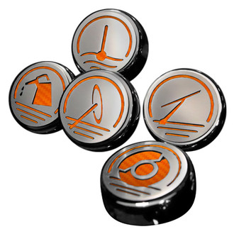 ACC® - Executive Series Orange Carbon Fiber Cap Cover Set
