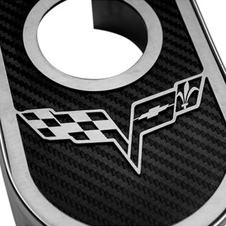 ACC® - Polished Master Cylinder Cover with Crossed Flag Emblem