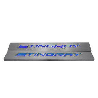 ACC® - Replacement Style Illuminated Brushed Door Sills with Stingray Logo