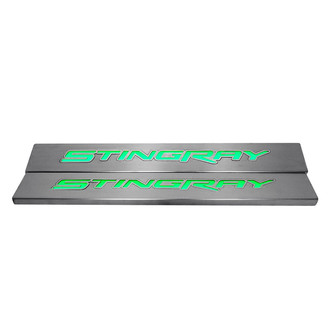 ACC® - Replacement Style Illuminated Brushed Door Sills with Stingray Logo