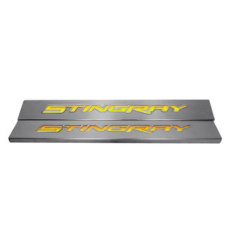 ACC® - Replacement Style Illuminated Brushed Door Sills with Stingray Logo