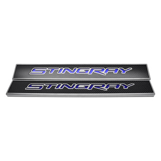ACC® - Replacement Style Illuminated Carbon Fiber Door Sills with Stingray Logo