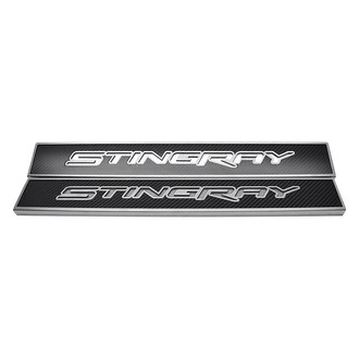 ACC® - Replacement Style Illuminated Carbon Fiber Door Sills with Stingray Logo