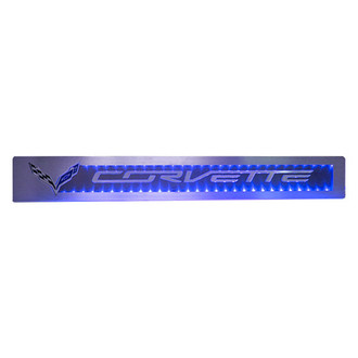 ACC® - Illuminated Brushed Door Sills with Corvette Logo