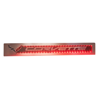 ACC® - Illuminated Brushed Door Sills with Corvette Logo