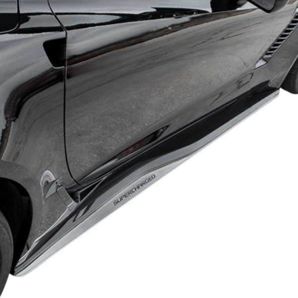 American Car Craft® - Side Skirt Extensions with Supercharged Inlaid Lettering