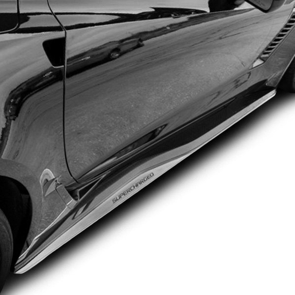 ACC® - Brushed Side Skirt Extensions with Supercharged Lettering