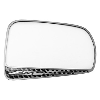 ACC® - Brushed/Carbon Fiber Side View Mirror Trim with Z06 Logo