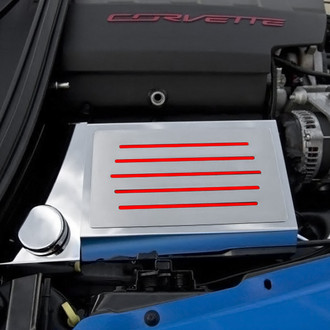 ACC® - Polished Fuse Box Cover with Ribbed Slots