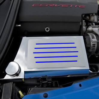 ACC® - Polished Fuse Box Cover with Ribbed Slots