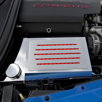 ACC® - Polished Fuse Box Cover with Ribbed Slots
