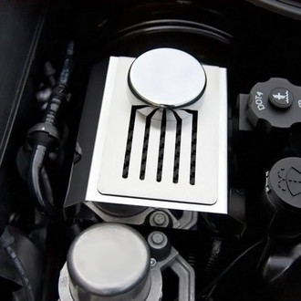 ACC® - Plain Style Polished Brake Master Cylinder Cover with Ribbed Slots