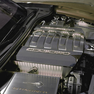 ACC® - White Illuminated Polished Fuel Rail Covers