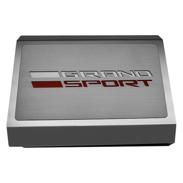 American Car Craft® - Brushed Fuse Box Cover with Grand Sport Logo