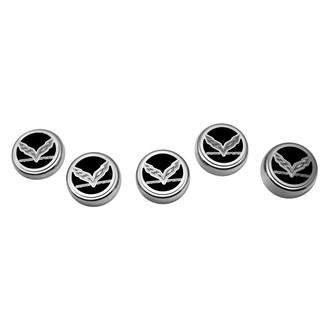 ACC® - Brushed Brushed Black Solid Cap Cover Set with Grand Sport Logo