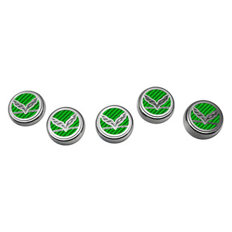 ACC® - Brushed Green Carbon Fiber Cap Cover Set with Grand Sport Logo