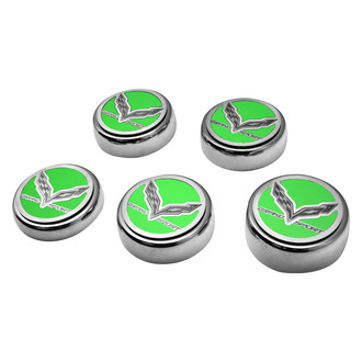 ACC® - Brushed Synergy Green Solid Cap Cover Set with Grand Sport Logo