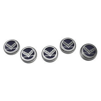 ACC® - Brushed Brushed Black Solid Cap Cover Set with Grand Sport Logo