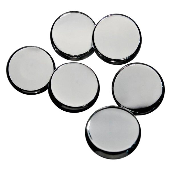 American Car Craft® - Plain Style Chrome Fluid Cap Cover Set