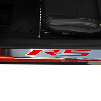 ACC® - Brushed/Polished Door Sills with Bright Red RS Logo