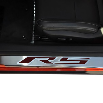 ACC® - Brushed/Polished Door Sills with Garnet Red RS Logo