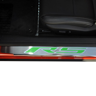ACC® - Brushed/Polished Door Sills with Green RS Logo
