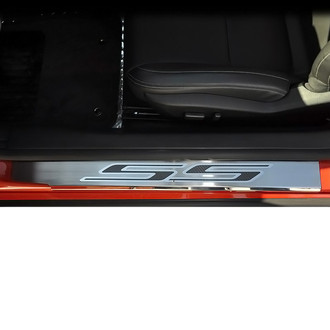 ACC® - Brushed/Polished Door Sills with Black SS Logo